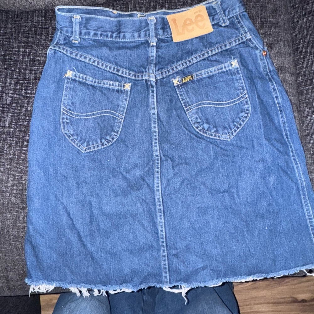 Lee Blue Embellished Knee-Length Pencil Skirt - Picture 2 of 2